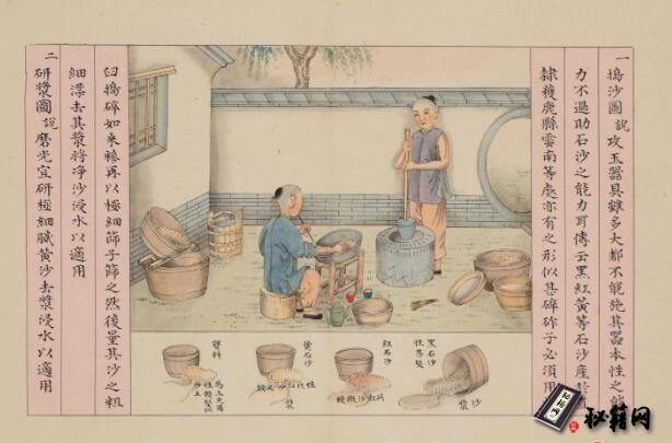 古籍.玉作图. 清. 李澄渊画. 清光绪十七年序钞绘本