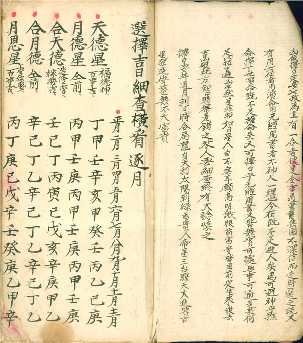《选择吉日通书》